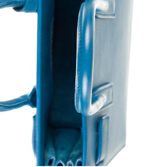 Authentic Saint Laurent Nano Sac Du Jour Purse - Blue - Picture 3 of 8